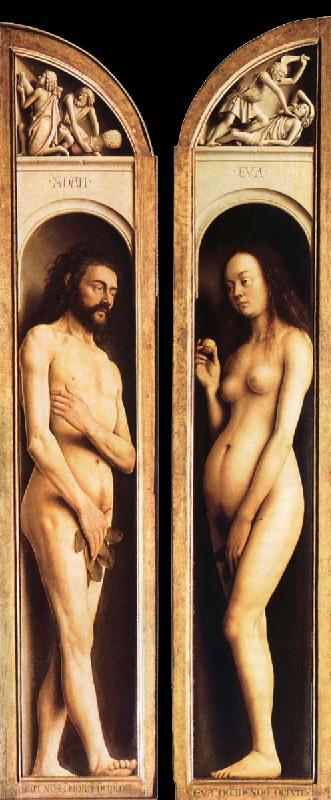 Jan Van Eyck Adam and Eva France oil painting art